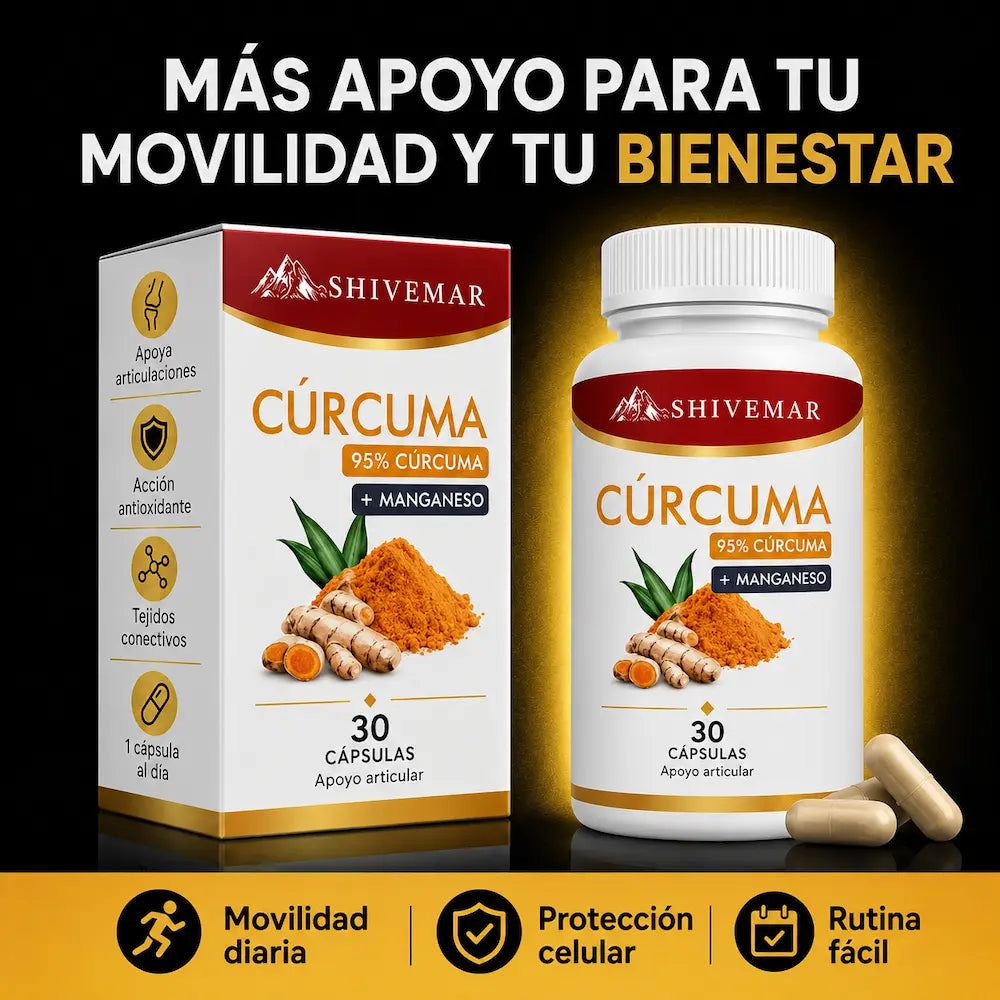 Cúrcuma con Manganeso – Apoyo Articular, Antioxidante y Movilidad - 1+1 GRATIS