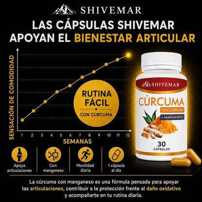 Cúrcuma con Manganeso – Apoyo Articular, Antioxidante y Movilidad - 1+1 GRATIS