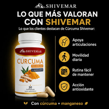 Cúrcuma con Manganeso – Apoyo Articular, Antioxidante y Movilidad - 1+1 GRATIS
