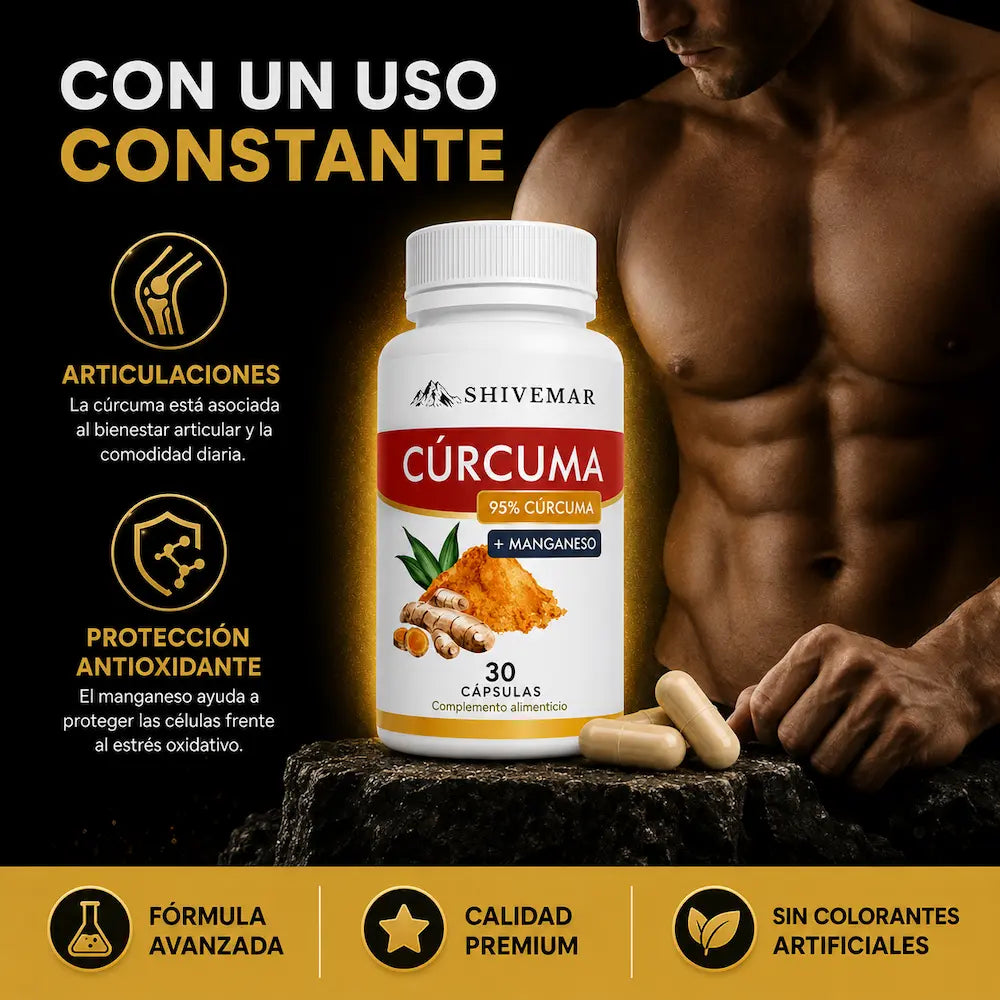 Cúrcuma con Manganeso – Apoyo Articular, Antioxidante y Movilidad - 1+1 GRATIS