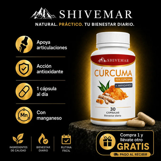 Cúrcuma con Manganeso – Apoyo Articular, Antioxidante y Movilidad - 1+1 GRATIS