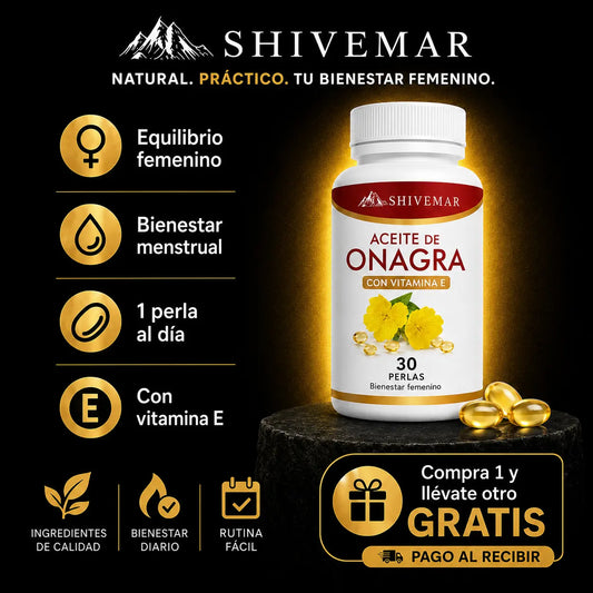 Aceite de Onagra – Equilibrio Hormonal, Bienestar Femenino y Mejor Piel - 1+1 GRATIS