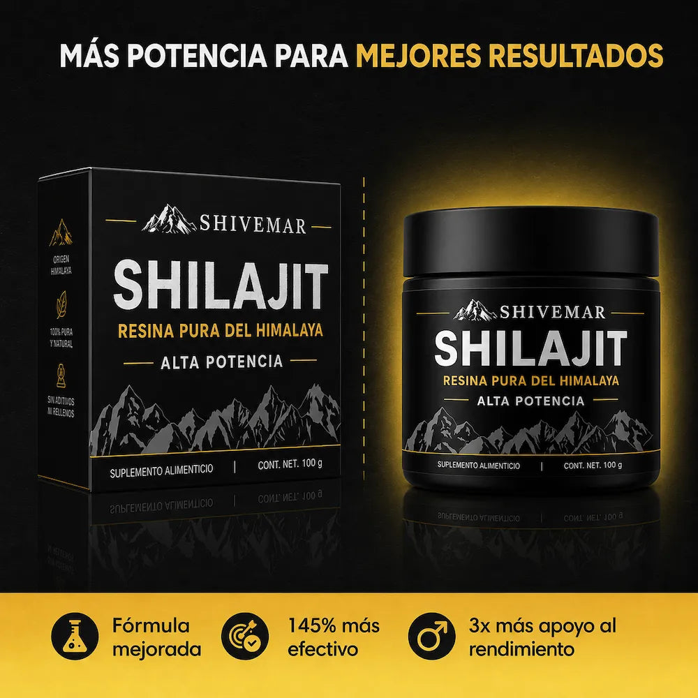 Resina SHILAJIT del Himalaya – Aumenta tu Rendimiento Sexual x3 - 1+1 GRATIS