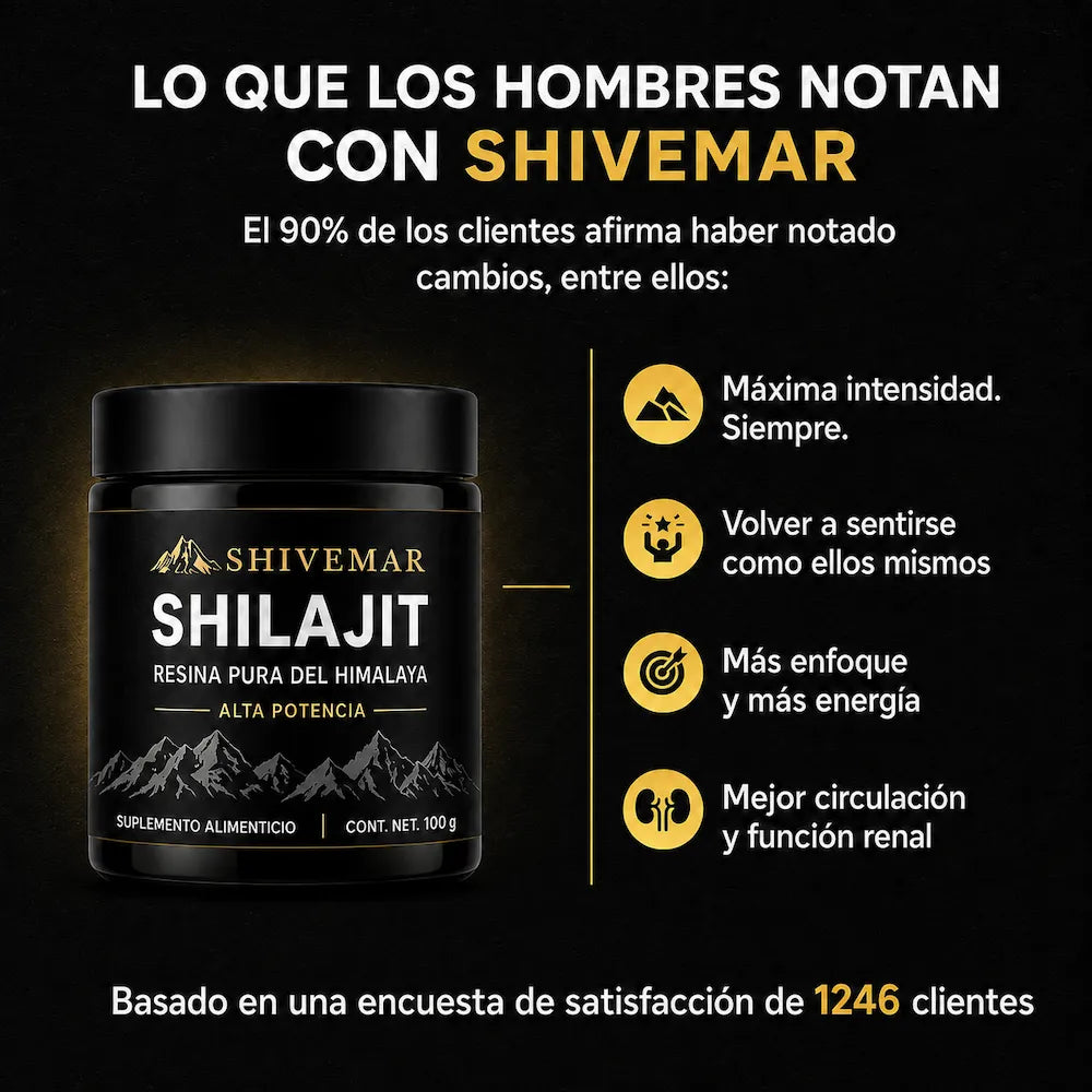 Resina SHILAJIT del Himalaya – Aumenta tu Rendimiento Sexual x3 - 1+1 GRATIS
