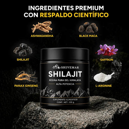 Resina SHILAJIT del Himalaya – Aumenta tu Rendimiento Sexual x3 - 1+1 GRATIS