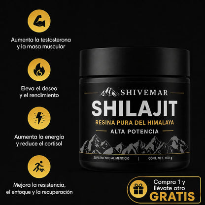 Resina SHILAJIT del Himalaya – Aumenta tu Rendimiento Sexual x3 - 1+1 GRATIS