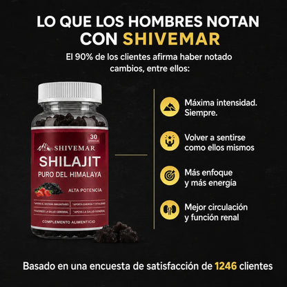 Gummies SHILAJIT del Himalaya – Aumenta tu Rendimiento Sexual x3 - 1+1 GRATIS