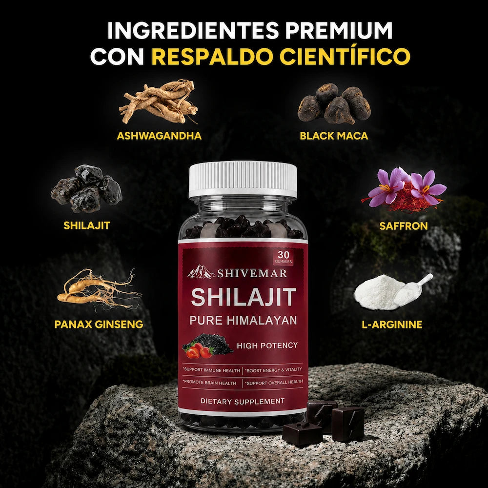 Gummies SHILAJIT del Himalaya – Aumenta tu Rendimiento Sexual x3 - 1+1 GRATIS